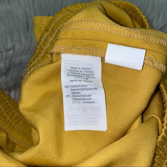 NWT Madewell Shorts Pull On Yellow Gold Size Large - Picture 3 of 3